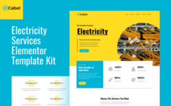 Cabel – Electricity Services Elementor Template Kit