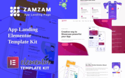 Zamzam – App Landing Elementor Template Kit