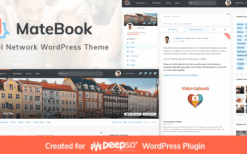 Matebook v1.3 Social Network WordPress Theme