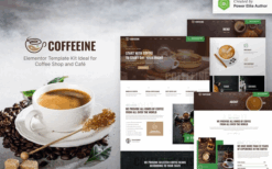 Coffeeine – Coffee Shop & Cafe Elementor Template Kit