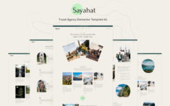 Sayahat – Travel Agency Elementor Template kit