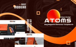 Atoms – Blog & Magazine Elementor Template Kit