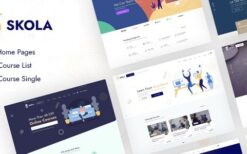Skola (v1.0.36) LMS Online Courses WordPress Theme