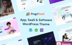 ProgriSaaS v1.1.14 Creative Landing Page WordPress Theme