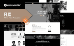 Flix – Film & Video Production Elementor Template Kit