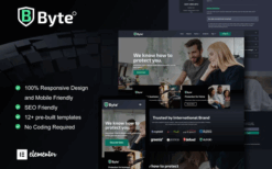 Byte – Cyber Security Business Elementor Template Kit