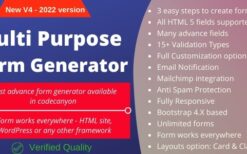 Multi-Purpose Form Generator & docusign (v4.8) (All types of forms) with SaaS
