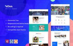 Edus – Online Education Elementor Template Kit