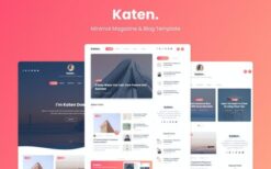 Katen v1.0.1 – Minimal Blog & Magazine HTML Template