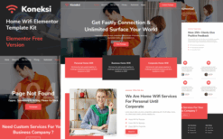 Koneksi – Home Wifi Internet Services Elementor Template Kit