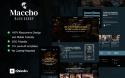 Maccho – Gentlemen Barbershop Elementor Template Kit