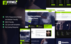 Fitnez – Fitness & Gym Elementor Template Kit