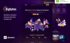 Bigbytes – Big Data & Analytics Company Elementor Template Kit
