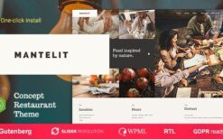 Mantelit (v1.1.3) Food Delivery & Restaurant WordPress Theme