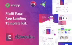 Xshapp – App Landing Elementor Template Kit