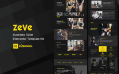 Zeve – Tailor Service Elementor Template Kit