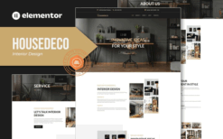 Housedeco – Interior Design Elementor Template Kit