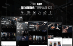 Zeus – Gym & Fitness Elementor Template Kit