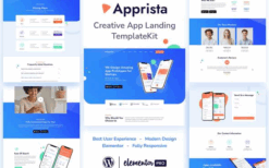 Apprista – Creative App Landing Elementor Template Kit