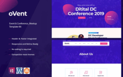 Ovent – Event Conference & Meetup Elementor Template Kit