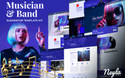 Neyla – Musician & Band Elementor Template Kit