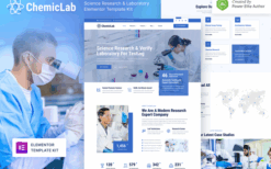 ChemicLab – Science Research & Laboratory Elementor Template Kit
