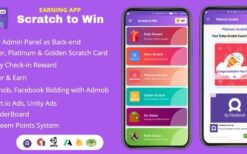 Scratch & Spin to Win Android App with Earning System v4.0 (Admob, Facebook, Start App Ads)