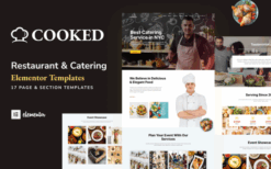 Cooked – Catering & Restaurant Website Elementor Template Kit