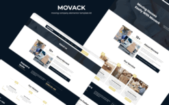 Movack – Moving Company Elementor Template Kit