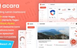 Acara v1.3 Ticketing Admin Dashboard Bootstrap HTML Template
