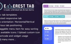 Everest Tab v1.1.9 Responsive Tab Plugin For WordPress