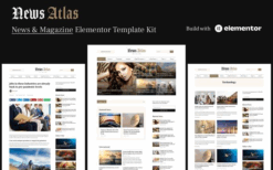 NewsAtlas – News & Magazine Elementor Template Kit