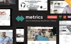 Metrics (v2.3) SEO, Digital Marketing, Social Media WordPress Theme