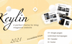 Keylin (v1.8) WordPress Magazine and Blog Theme