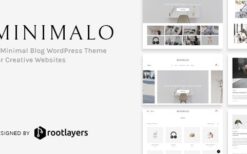 Minimalo v1.0.8 – A Minimal Blog WordPress Theme for Creative Websites