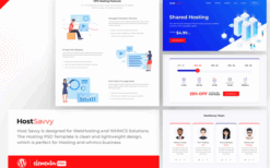 HostSavvy – Web Hosting Elementor Template Kit