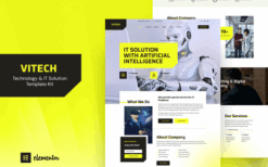 Vitech – Technology & IT Solution Elementor Template Kit