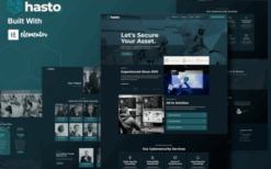 Hasto – Cyber Tech Security Service Elementor Template Kit