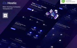 Hostic – Web Hosting Company Elementor Template Kit
