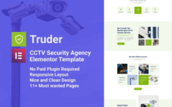 Truder – CCTV Security Service Elementor Template Kit