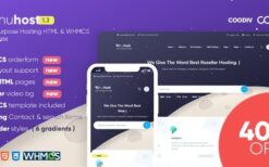 Nuhost (v1.3) Multipurpose Hosting HTML & WHMCS Template