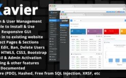 Xavier (v3.2.3) PHP Login Script & User Management Admin Panel