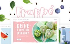 Frappé (v1.8) smoothies, juices and organic food WordPress Download