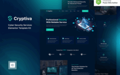 Cryptiva – Cyber Security Services Elementor Template Kit