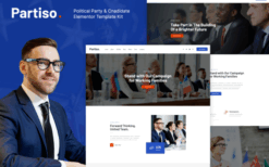 Partiso – Political Party & Candidate Elementor Template Kit