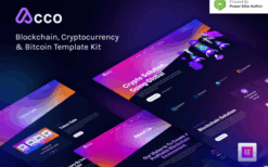 Acco – Blockchain Cryptocurrency & Bitcoin Elementor Template Kit