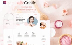 Cantiq – Beauty Spa Salon Therapy Elementor Template Kit