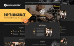Paperino Garage – Mechanic Elementor Template Kit