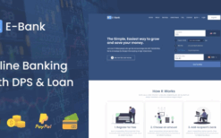 E-Bank v1.2 – Complete Online Banking System With DPS & Loan