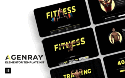 Agenray | Gym Elementor Template Kit